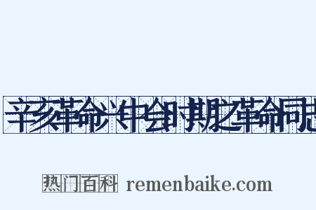 辛亥革命兴中会时期之革命同志是什么意思的图片